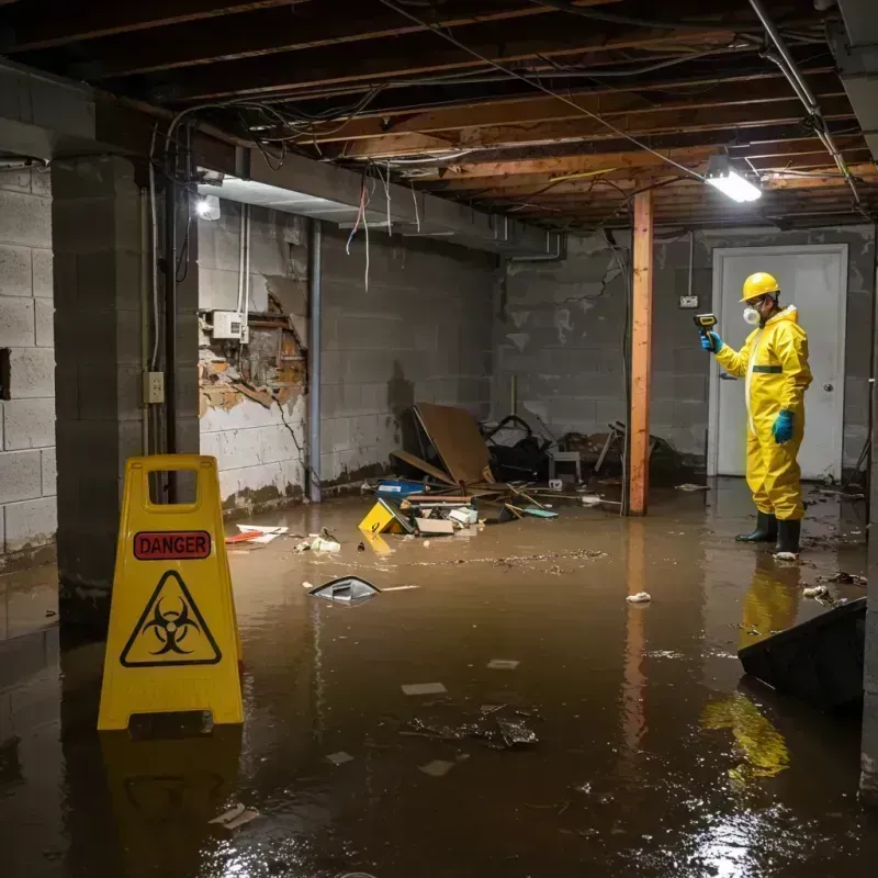 Flooded Basement Electrical Hazard in Mexico, MO Property